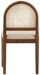 Dovetail Furniture Lakehurst 2-Piece Beige/Dark Brown Dining Side Chair Set-3