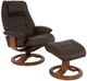 Fjords® Customizable Admiral R Classic Comfort Small Manual Reclining Chair with Footstool-0