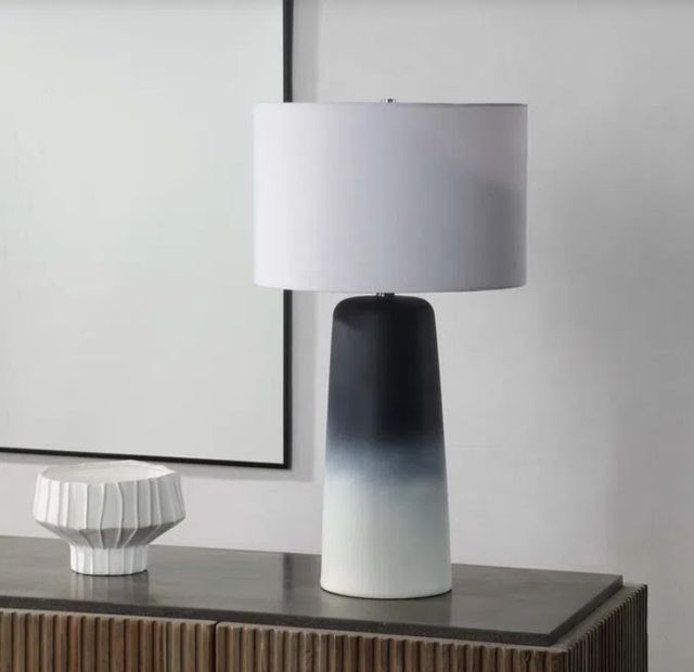 Renwil® Monte Matte Blue/Off-White Table Lamp -2
