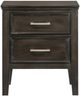 New Classic® Home Furnishings Andover 5-Piece Nutmeg Queen Panel Bedroom Set with Two Nightstands-4