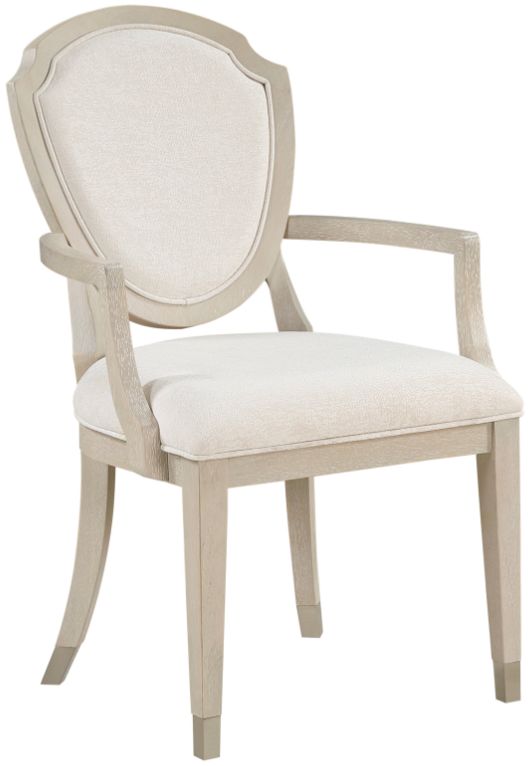 Homelegance® Genoa Ivory/Light Oak Dining Arm Chair-0