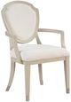 Homelegance® Genoa Ivory/Light Oak Dining Arm Chair-0