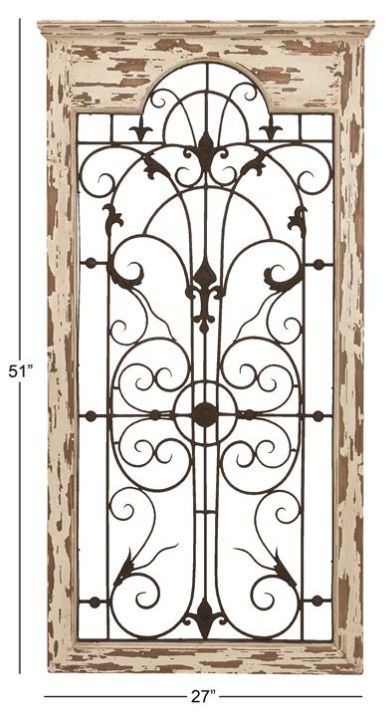 Deco Marche Scroll Window Wall Art Panel-3