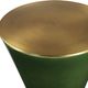 Uttermost® Ronde Jade Green Drink Table with Brass Accents-3