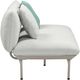 TOV Furniture Katti Light Gray Aluminum/Fabric Outdoor Loveseat-4