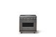Viking® 7 Series 36" Damascus Gray Pro Style Natural Gas Range with 12" Reversible Griddle-5
