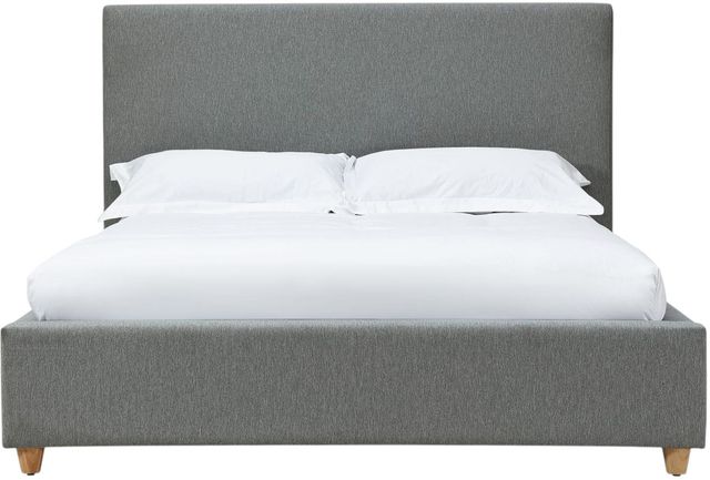 Modus Furniture Olivia Pewter California King Upholstered Platform Bed-2