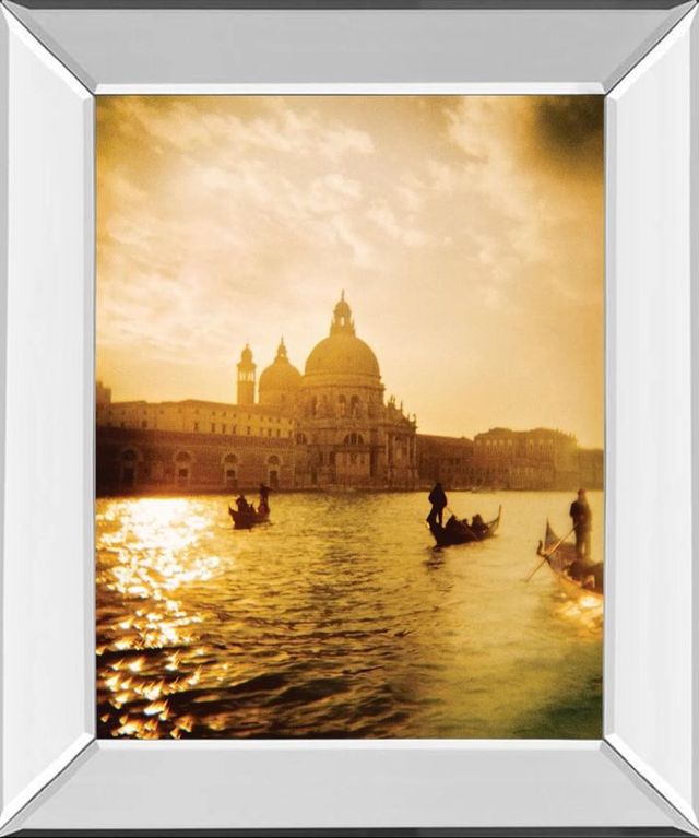 Classy Art Venezia Sunset I by Thompson Mirror Framed Wall Art-0