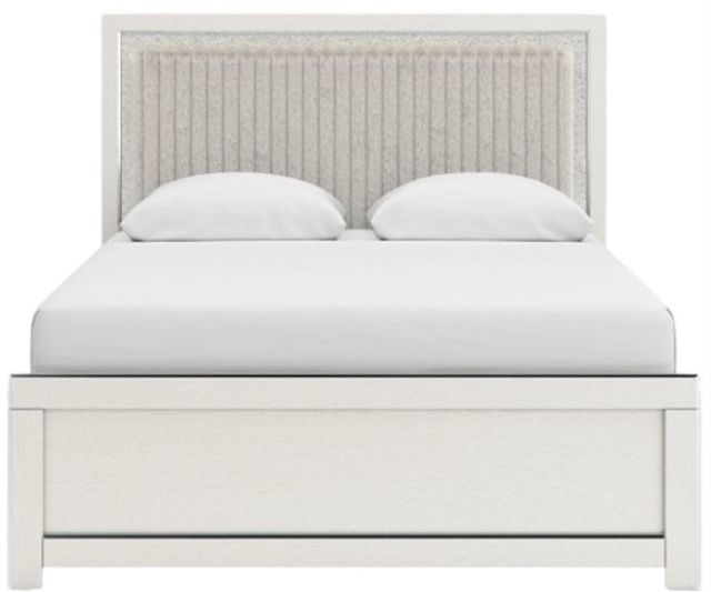 Signature Design by Ashley® Zuraleus 4-Piece White Queen Upholstered Panel Bedroom Set-1