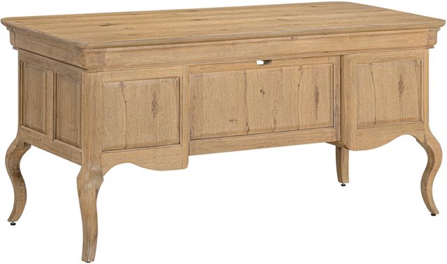 aspenhome® Chateau Philippe Cognac 64" Half Pedestal Desk-2