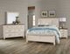Vaughan-Bassett Chestnut Creek Alpaca Queen Sleigh Bed with Bench Footboard-2