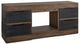International Furniture Direct Tuxedo Black/Brown TV Stand-0