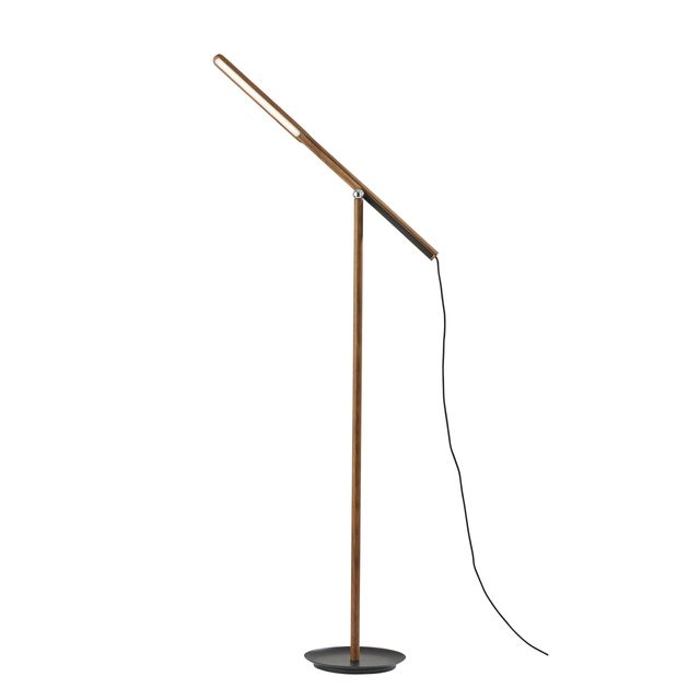 Adesso® ADS360 Gravity Walnut  LED Floor Lamp-0