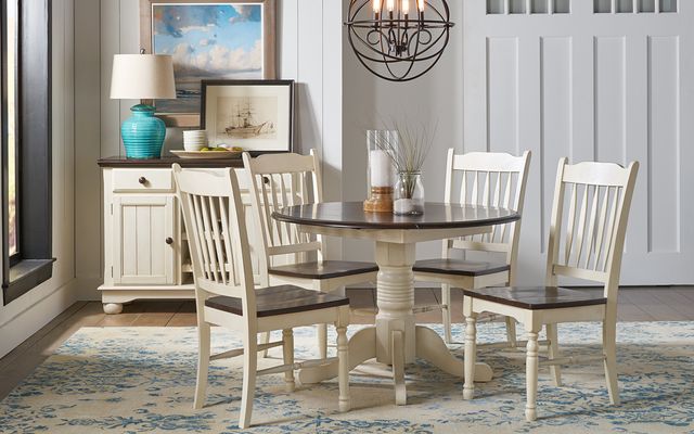 A-America® Bristol Isles Chalk/Cocoa Bean Side Chair-1