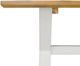 A & B Home Natural Dining Table with White Cross Legs-2
