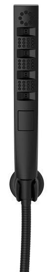 Delta Universal Showering Matte Black H2Okinetic® 4-Setting Wall Mount Hand Shower-1