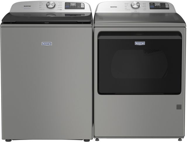 Maytag® Classic Silver Top Load Washer & Gas Dryer Laundry Pair-0