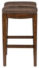 Liberty Furniture Aspen Skies Russet Brown/Saddle Upholster Console Stool-3