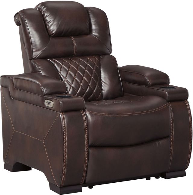 Signature Design by Ashley® Warnerton 3-Piece Chocolate Living Room Reclining Seating Set -3