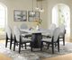 Elements International Edison 7-Piece Black/Light Gray/White Dining Set-4