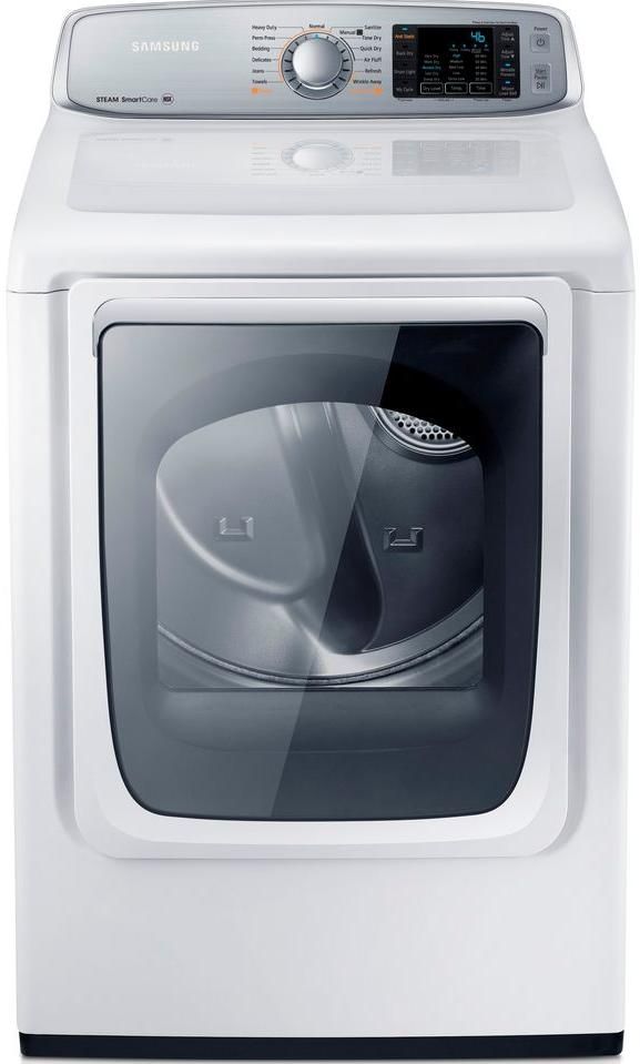 Samsung 7.4 Cu. Ft. Neat White Front Load Gas Dryer-0