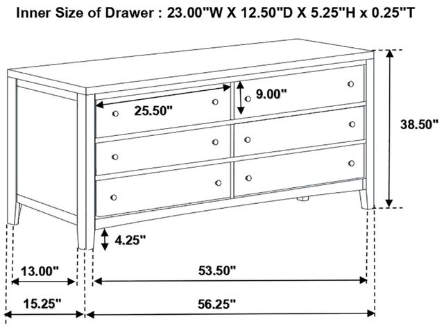Coaster® Carlton 4-Piece Cappuccino Full Bedroom Set-4