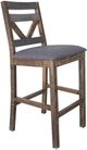 International Furniture Direct Loft Brown Brown/Gray Upholstered Barstool-0