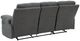Signature Design by Ashley® Tarrant Charcoal Manual Reclining Sofa with Drop Down Table-3