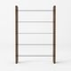 VIG Furniture Modrest Glencoe Walnut Glass Bookshelf-1
