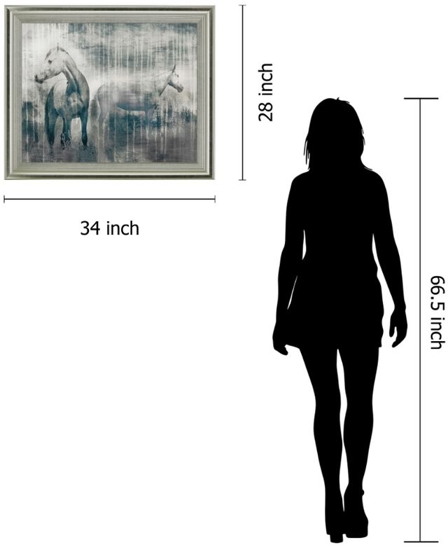 Classy Living Misty Equines Wall Art-1