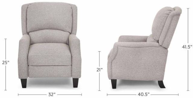 Franklin™ Cosmo Customizable Manual Push Back Hi-Leg Recliner-2