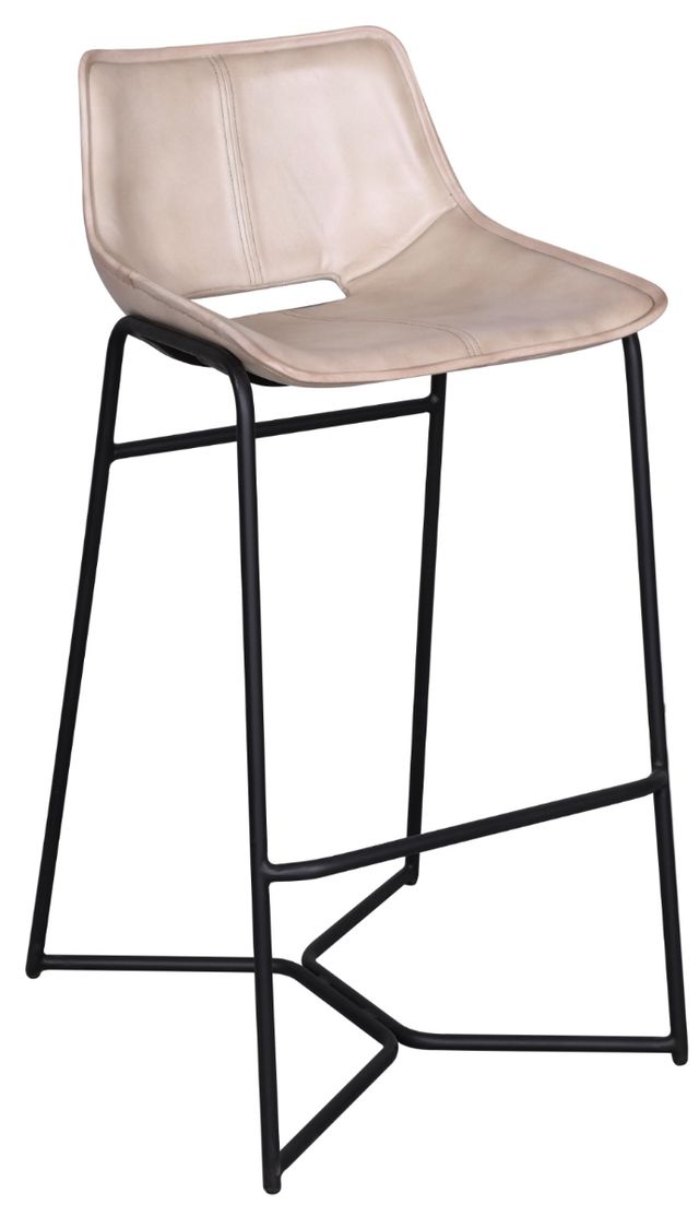 Home Trends & Design Essex Stanley Antique Ivory/Black Bar Stool-0