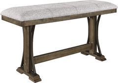 Crown Mark Quincy Brown/Gray Dining Bench