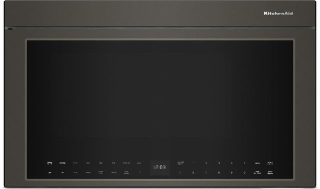 KitchenAid® 30" 1.9 Cu. Ft. Black Ore Over the Range Microwave-0