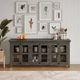 Jofran Inc. Rustic Shores Stone 6-Door Low Accent Cabinet-1