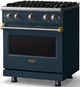 Viking® 5 Series 30" Squall Pro Style Gas (LP) Range with Brushed Brass Trim-2