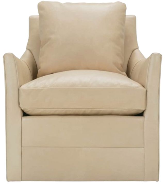 Rowe® Customizable Ingrid Leather Swivel Glider-1