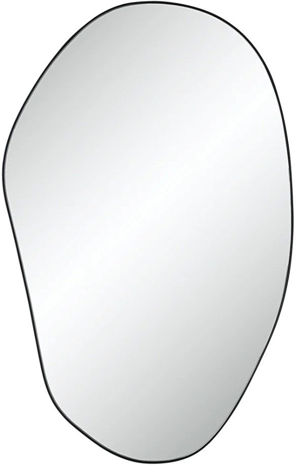 Renwil® Gela Matte Black Accent Mirror-0