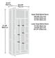 Sauder® Harmony Ash™ Rattan Door Storage Cabinet-1