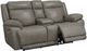 Bassett® Furniture Club Level Evo Pewter Power Reclining Loveseat with Console-2