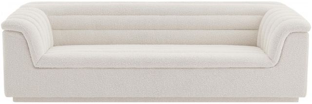Meridian Furniture Cascade Cream Boucle Fabric Sofa-2