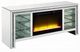 ACME Furniture Noralie Mirrored TV Stand with Fireplace and LED-0
