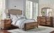 Urban Collections by Yutzy Woodworking Montour Cappuccino/Viewmont Linen Twin Upholstered Panel Bed-1