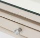 Michael Amini® Glimmering Heights Glass Top Writing Desk with Ivory Base-3