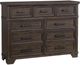 Elements International Colorado City 4-Piece Charcoal Queen Storage Bedroom Set-2