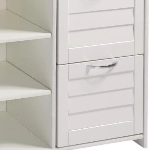 Donco Kids Louver White Youth 2-Drawer Chest-3