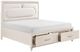 Homelegance® Montrose White Queen Platform Bed with Footboard Storage-4