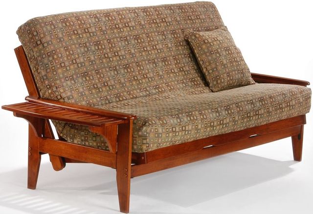 Night & Day Furniture™ Naples Cherry Queen Moon Glider Futon-1