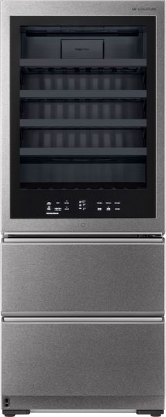 LG Signature 28" Textured Steel™ Wine Cooler