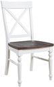 Emerald Home Mountain Retreat Antique White Dining Chair-0